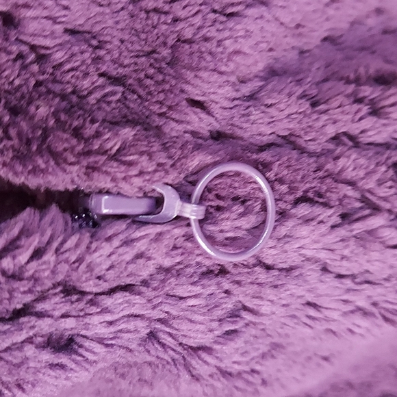 NWT Plush Robe Cozy Ladies Charter Club Zip Up Deep Purple Small Super Soft - Picture 5 of 10